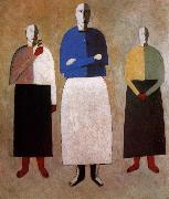 Kasimir Malevich Three Women painting
